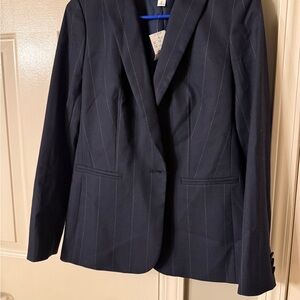 J. Crew Navy Pinstripe Blazer